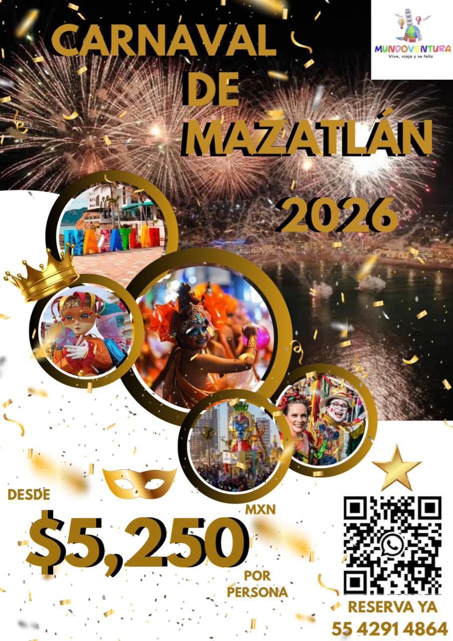 🇲🇽𝐂𝐀𝐑𝐍𝐀𝐕𝐀𝐋 𝐌𝐀𝐙𝐀𝐓𝐋𝐀́𝐍 𝟐𝟎𝟐𝟔🇲🇽 𝐔𝐋𝐓𝐈𝐌𝐎𝐒 𝐋𝐔𝐆𝐀𝐑𝐄𝐒