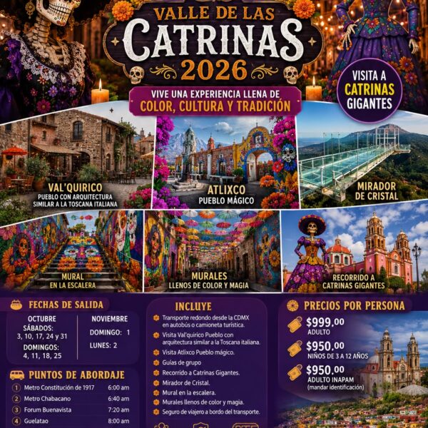 💀👻🎃VALLE DE LAS CATRINAS 2026✨👻🎃❤️❤️