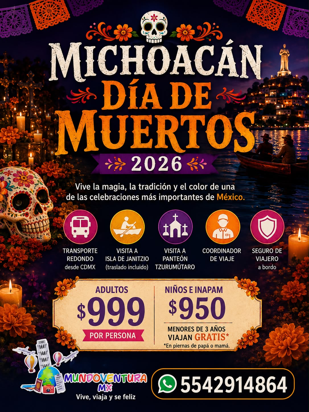 ✨🎃☠️ MICHOACÁN DÍA DE MUERTOS 2026 ☠️🎃✨
