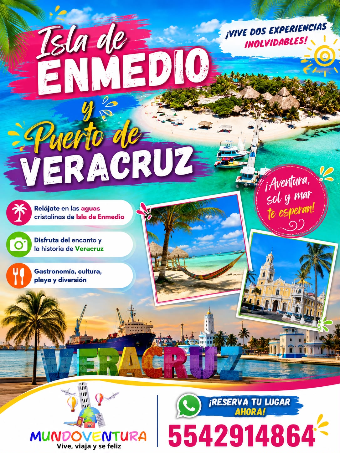 ISLA DE ENMEDIO + VERACRUZ PUERTO